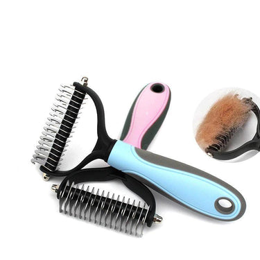 Two Sided Cat Deshedding Brush Pet Combs & Brushes KittyNook Cat Company